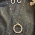 Crystal Halo Circle Necklace