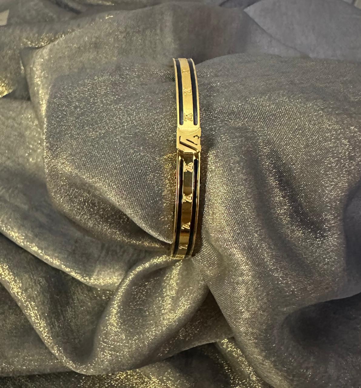 3 Luxury Roman Style Gold Cuff Bracelet - Image 1